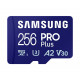 Samsung microSD Card Pro Plus 256 GB, MicroSDXC, 10 klasės Flash atmintis