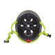 GLOBBER šalmas Go Up Lights, XXS/XS ( 45-51cm), žalia, 506-106