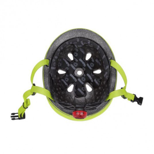 GLOBBER šalmas Go Up Lights, XXS/XS ( 45-51cm), žalia, 506-106