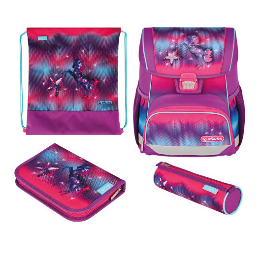 Mokyklinės kuprinės rinkinys HERLITZ LOOP PLUS - Funky Horse, 50043699