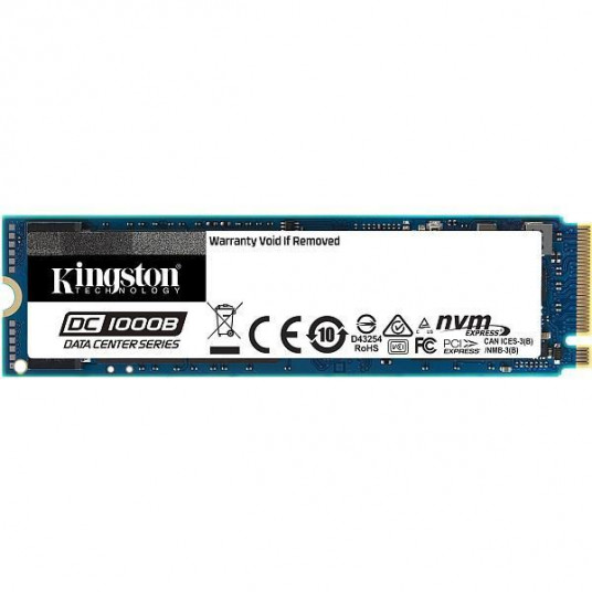 SSD|KINGSTON|SSD serija DC1000B|240GB|PCIE|NVMe|NAND Flash technologija TLC|Rašymo greitis 290 MB/sek|Nuskaitymo greitis 2200 MB/sek|Formos koeficientas M.2|MTBF 2000000 val.|SEDC10200BM