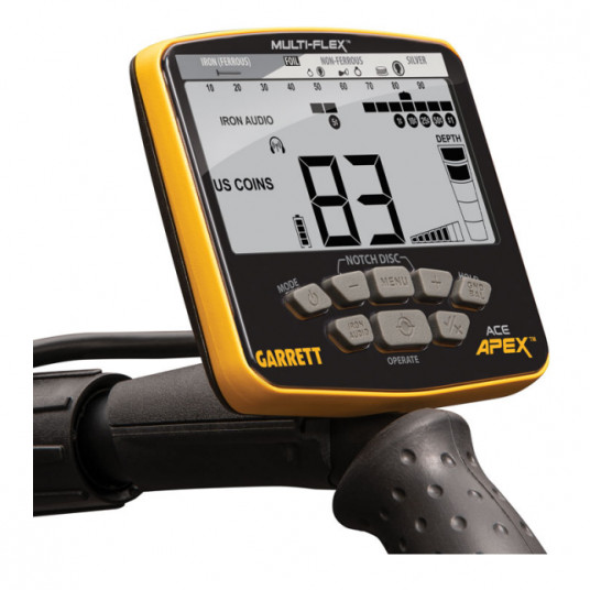 Metalo detektorius Garrett APEX std. su Viper rite
