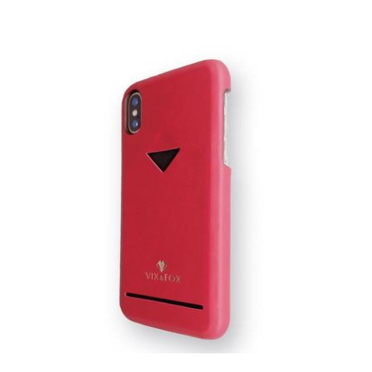VixFox Card Slot Back Shell for Iphone XSMAX ruby red