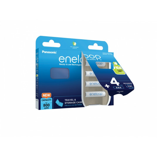 Įkraunamos baterijos Panasonic ENELOOP BK-4MCDEC4BE, 800 mAh, 2100 (4xAAA)