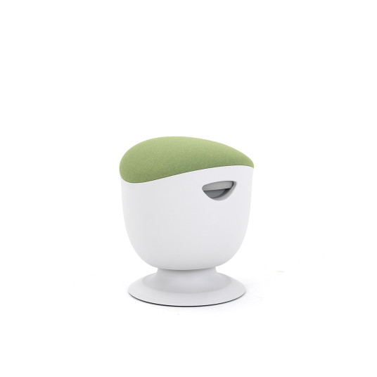 Up Up Seul ergonominė balansinė kėdė Balta, D42 Žalias audinys