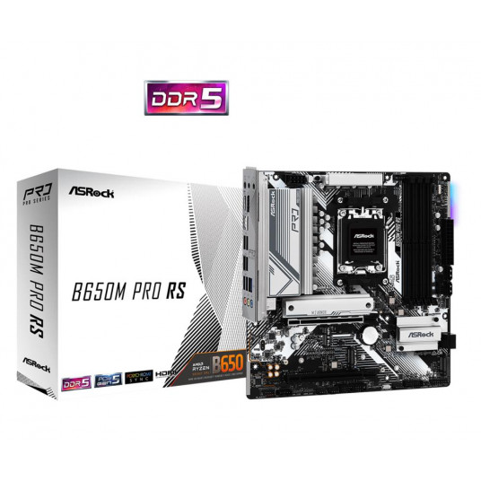 Pagrindinė plokštė|ASROCK|AMD B650|SAM5|Micro-ATX|Atmintis DDR5|Atminties lizdai 4|1xPCI-Express 3.0 16x|1xPCI-Express 4.0 16x|1xM.2|1xHDMI|1xDisplayPort|4xUSB 2.0|3x1xUSB 1xRJ45|B650MPRORS