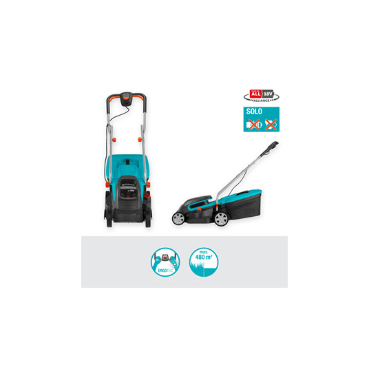 Akumuliatorinė vejapjovė Gardena PowerMax 32/36V P4A, 14621-55 (be akumuliatoriaus ir kroviklio)