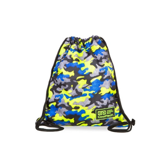 Maišelis sportinei aprangai CoolPack Sprint Line Camo Fusion Yellow