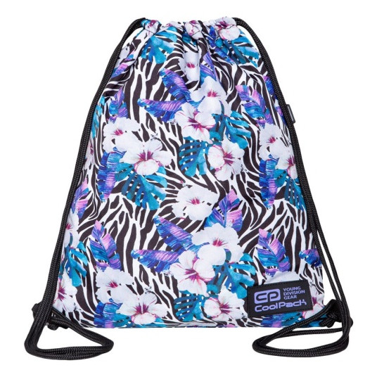 Maišelis sportinei aprangai CoolPack Solo Flower Zebra