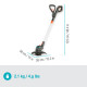 Akumuliatorinis trimeris Gardena ComfortCut 23/18V P4A, 14701-55 (be baterijos ir pakrovėjo)