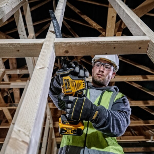 DEWALT DCS369N-XJ Slankiojamojo judesio pjūklas 2800 spm Juoda, Geltona