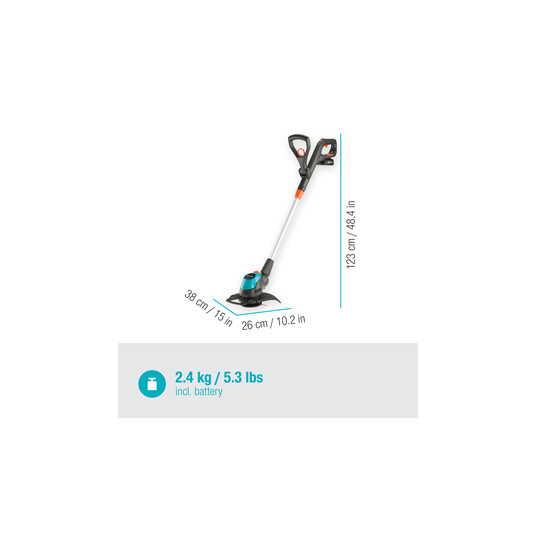 Akumuliatorinis trimeris Gardena EasyCut 23/18V P4A, 14700-20