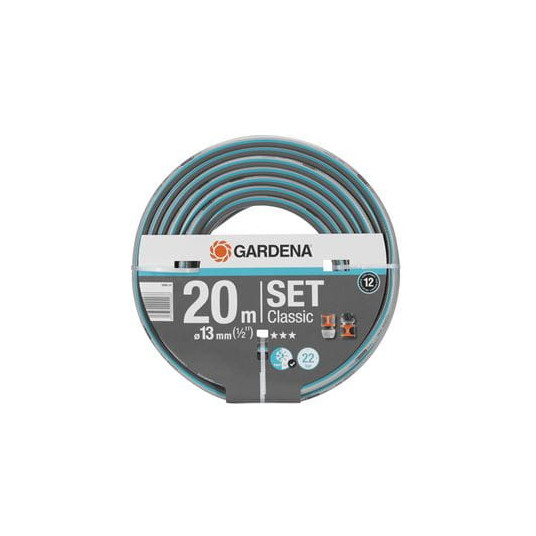 Žarna Gardena "Classic" 13 mm (1/2"), 20 m su jungtimis