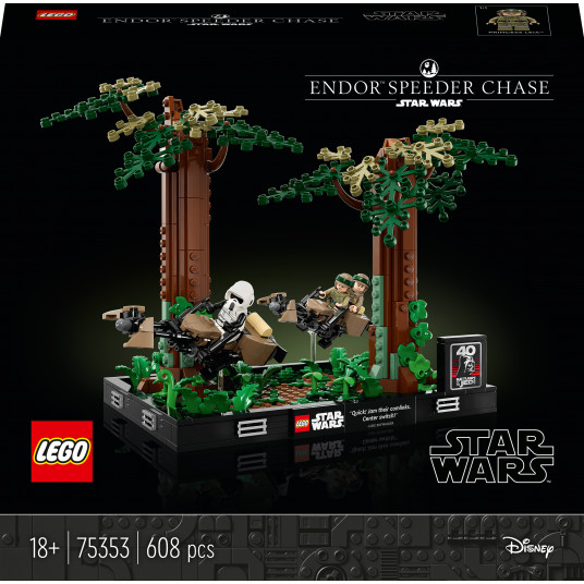 LEGO® 75353 Star Wars™ Endoro™ greitaeigio motociklo gaudynių diorama