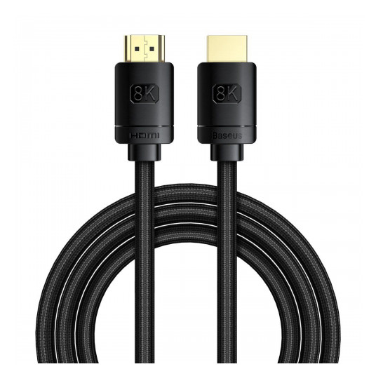 Kabelis Baseus HDMI 2.1, 3m, 8K 60 Hz 48 Gbps / 4K 120 Hz / 2K 144 Hz 3D eARC QMS
