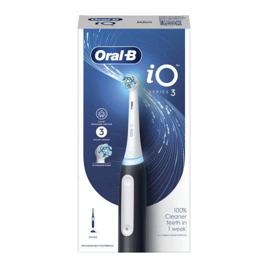 Elektrinis dantų šepetėlis Oral-B Oral-B iO3, matinis juodas