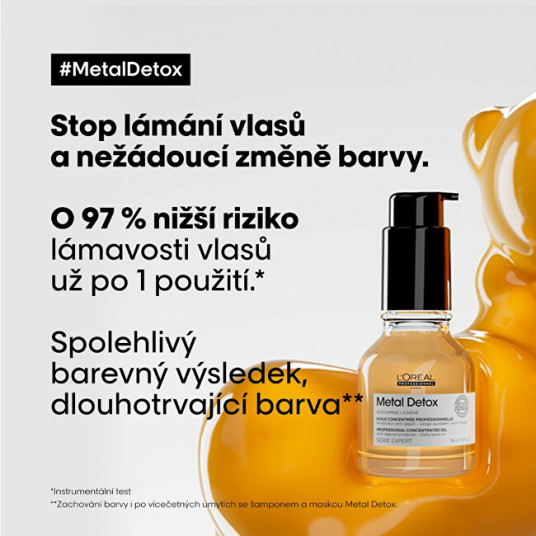 L´Oréal Professionnel – koncentruotas aliejus nuo metalo dalelių nusėdimo Metal Detox (Professional Concentrate d Oil) 50 ml