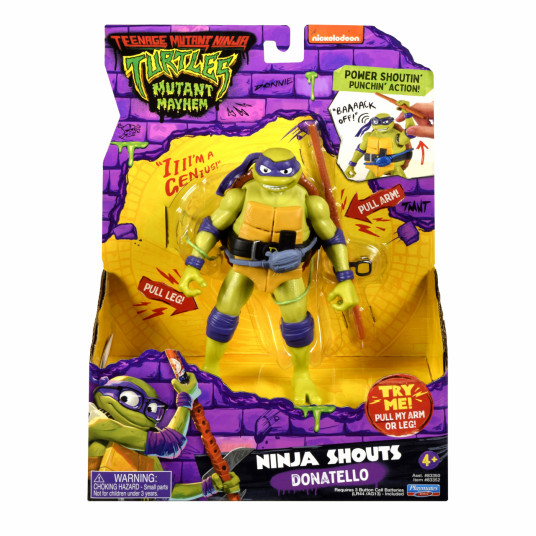 TMNT figūrėlė Nindzė šaukia Donatello, 83352