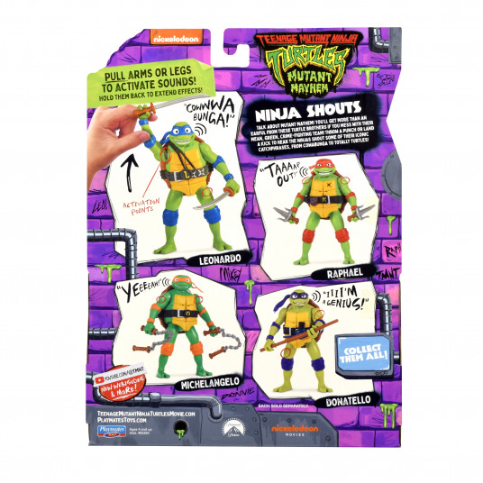 TMNT figūrėlė Nindzė šaukia Donatello, 83352