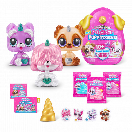 RAINBOCORNS figūrėlė su aksesuarais Pocket Puppycorn, 1 serija, 10 aksesuarų, 9284