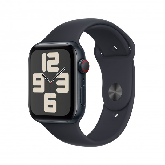 Išmanusis laikrodis Apple Watch SE GPS + Cellular 44mm Midnight Aluminium Case with Midnight Sport Band - S/M MRH53ET/A