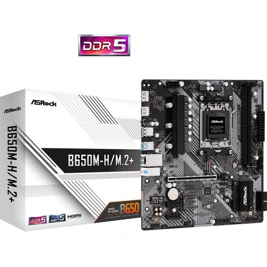 Motininė plokštė ASRock B650M-H/M.2+