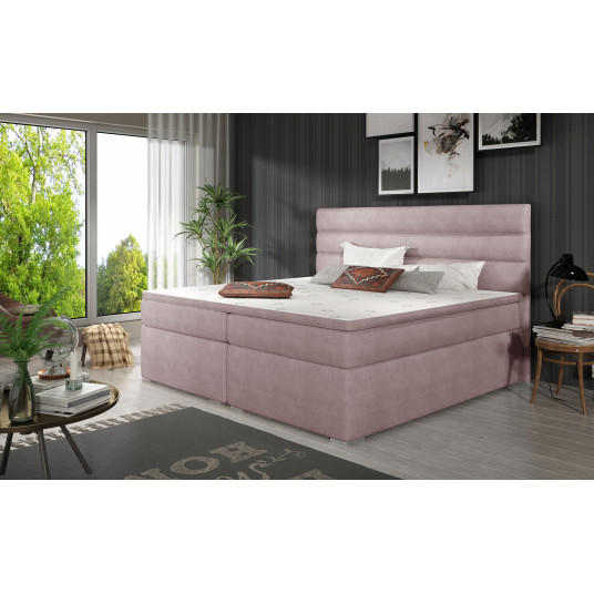 Continental lova su patalynės dėže Softy 140X200, rausva, audinys Omega 91