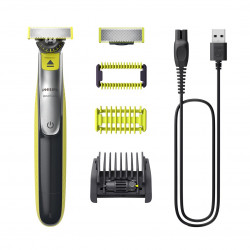 Skustuvas veidui ir kūnui Philips QP2834/20 OneBlade 360, juoda/žalia