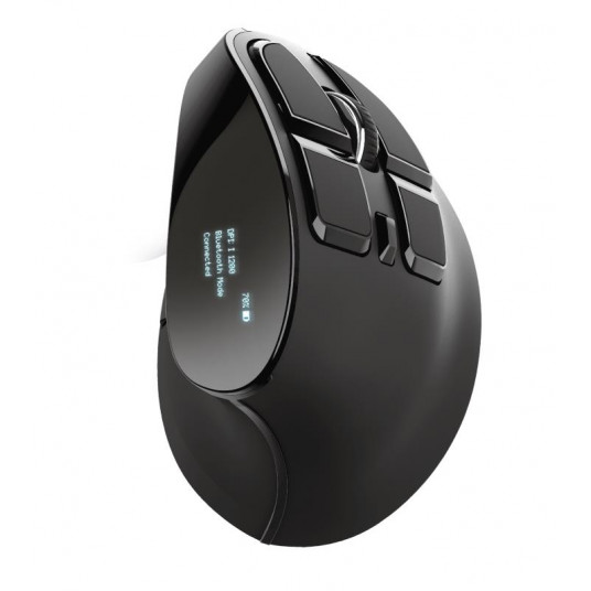 Pelė Trust Voxx Ergonomic Optical Black