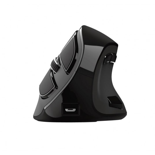 Pelė Trust Voxx Ergonomic Optical Black