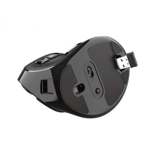 Pelė Trust Voxx Ergonomic Optical Black
