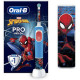 Elektrinis dantų šepetėlis Oral-B Oral-B Spiderman D103.413.2KX Vitality PRO Kids 3 + kelioninis dėklas