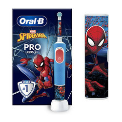 Elektrinis dantų šepetėlis Oral-B Oral-B Spiderman D103.413.2KX Vitality PRO Kids 3 + kelioninis dėklas