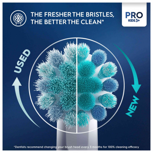 Elektrinis dantų šepetėlis Oral-B Oral-B Spiderman D103.413.2KX Vitality PRO Kids 3 + kelioninis dėklas