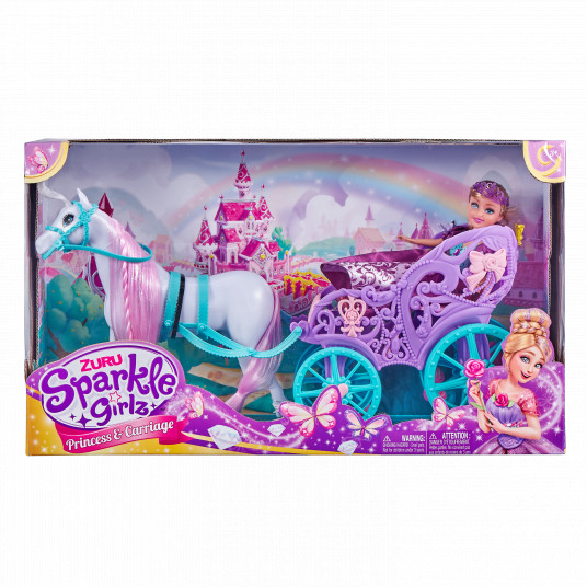 SPARKLE GIRLZ lėlės rinkinys karališkasis žirgas su karieta, 10068