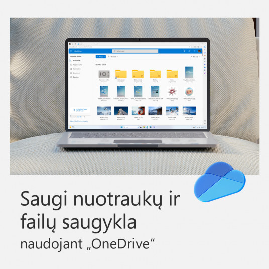 Programinė įranga Microsoft 365 Family 6GQ-00092 ESD, 1–6 kompiuteriai / Mac naudotojai, prenumerata, licencijos terminas 1 metai, visos kalbos, aukščiausios kokybės biuro programos, 6 TB OneDrive saugykla debesyje