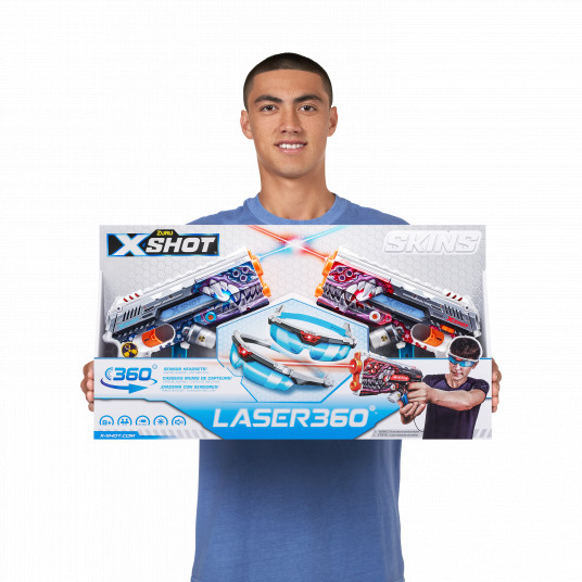 X-SHOT žaislinis šautuvas Laser Skins, 2vnt., assort., 36602