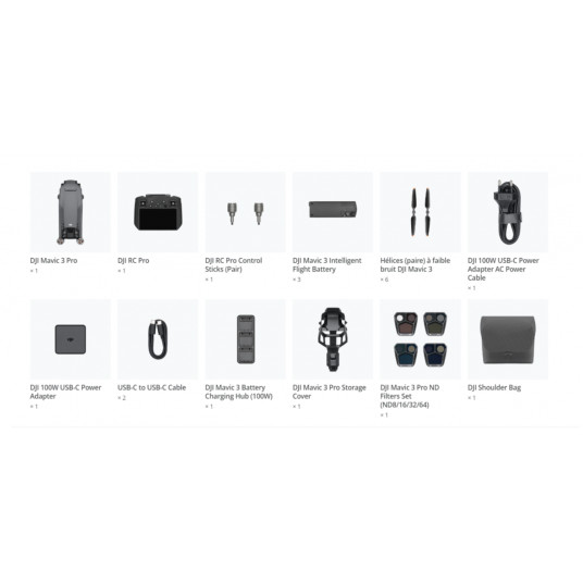 Dronas DJI Mavic 3 Pro Fly More Combo (DJI RC PRO)