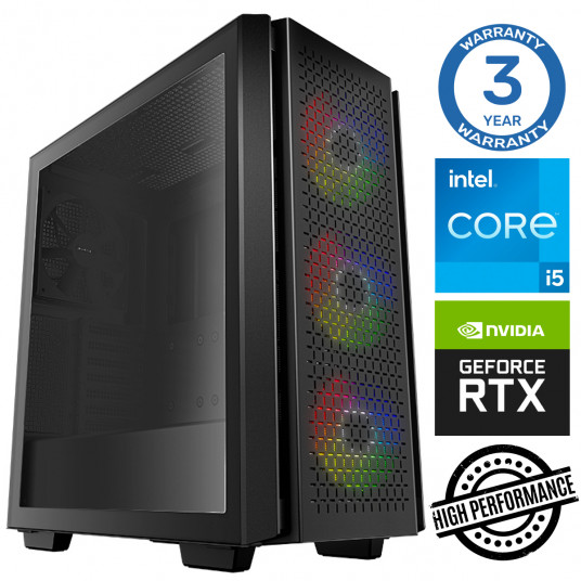 INTOP i5-12400F 16GB 1TB SSD M.2 NVME RTX3060 12GB be OS