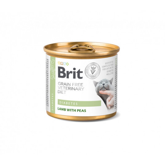Brit GF Veterinary Diets konservai katėms Diabetes 200 g