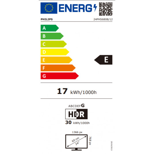 Televizorius Philips 24PHS6808/12 LED 24" Smart