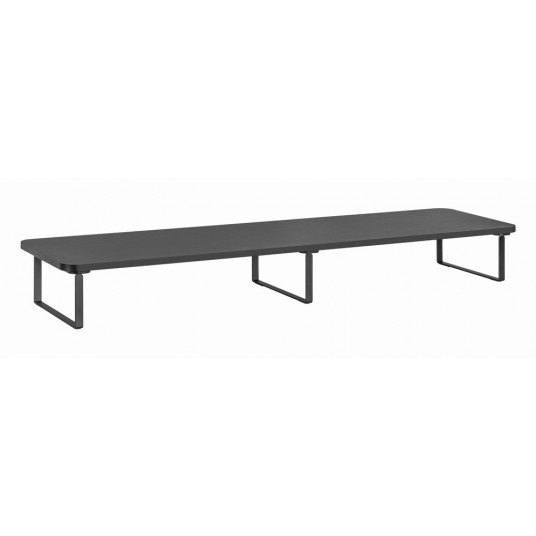 Gembird MS-TABLE2-01 Monitoriaus stovas 2 monitoriams (ilgas stačiakampis) juodas