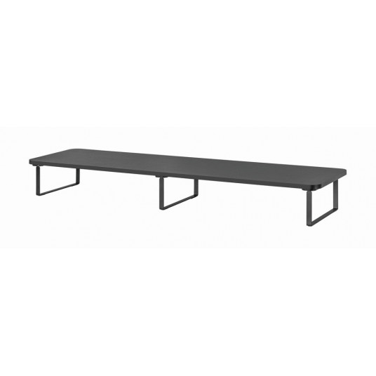 Gembird MS-TABLE2-01 Monitoriaus stovas 2 monitoriams (ilgas stačiakampis) juodas