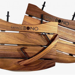 Tikmedžio padėklų ir rankenos rinkinys (Grande) Kamado Bono TEAK23