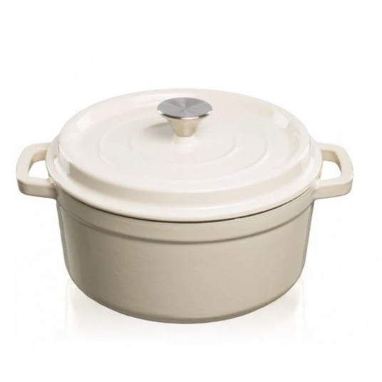 Puodas Grand Feu baltas, 4,7 L