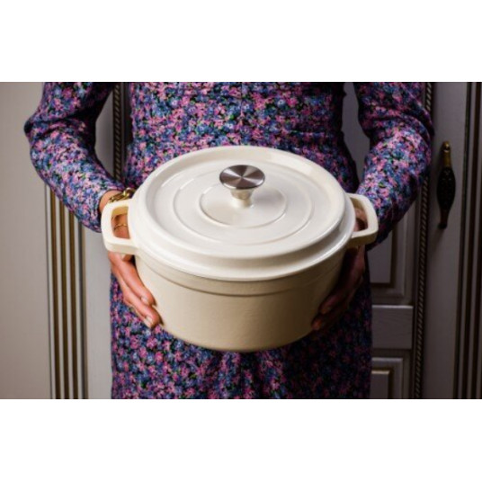 Puodas Grand Feu baltas, 4,7 L