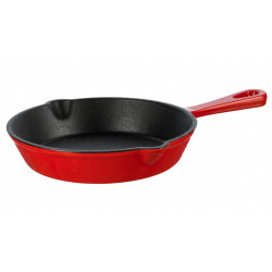 Emaliuota ketaus keptuvė Grand Feu raudona 25 cm.