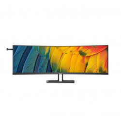 Philips 45B1U6900C – 44,5" | VA | 5120 x 1440 | 75 Hz | DisplayPort, HDMI 2.0, USB-C | HDR | Garsiakalbiai 2 x 5 W | panoraminis, pakreiptas, aukštis | VESA 100