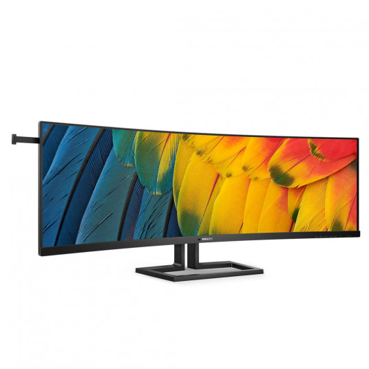 Philips 45B1U6900C – 44,5" | VA | 5120 x 1440 | 75 Hz | DisplayPort, HDMI 2.0, USB-C | HDR | Garsiakalbiai 2 x 5 W | panoraminis, pakreiptas, aukštis | VESA 100