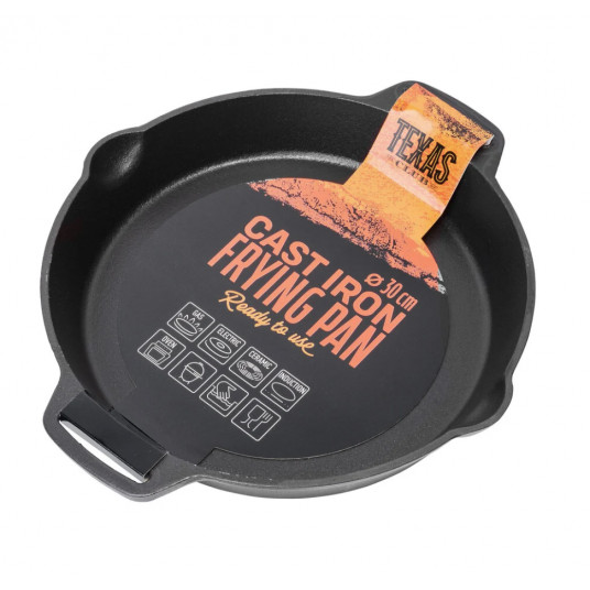 Ketaus keptuvė, 30 cm Kamado Bono FRYPAN30